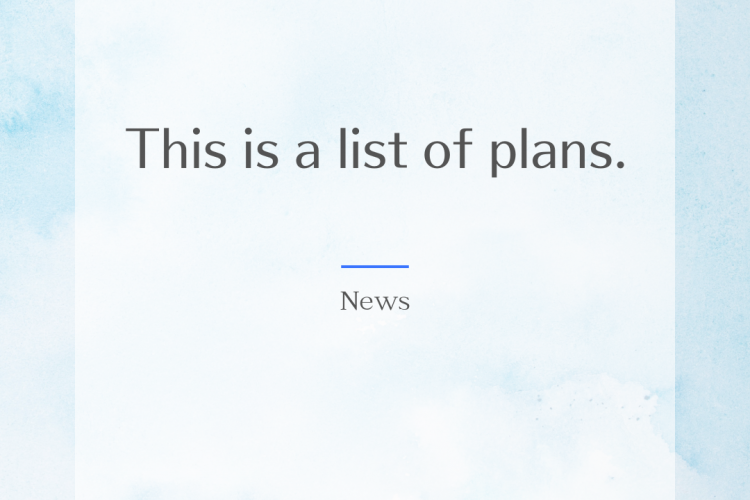 This is a list of plan